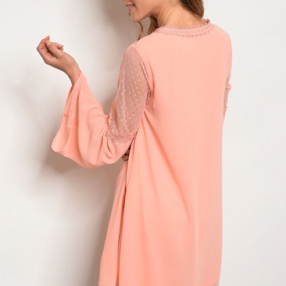 Peachy Tunic Style Mini Dress - Picture 7 of 8